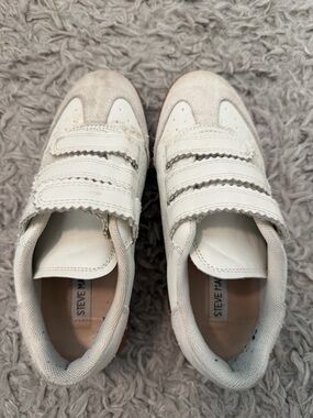 Steve Madden Women’s White Velcro Sneakers